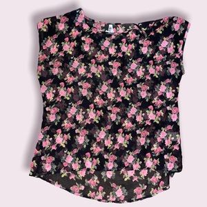 Sheer floral top